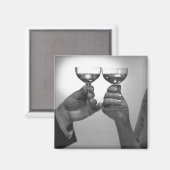 Ein Toast Magnet (Vorderseite/Rückseite)