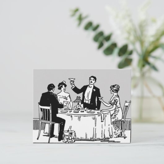 Ein Toast Postkarte (Stehend Vorderseite)