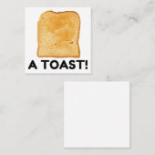 Ein Toast Quadratische Visitenkarte (Vorne/Hinten)