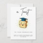 Ein Toast zu deinem Abschluss Feiertagskarte (Vorderseite)