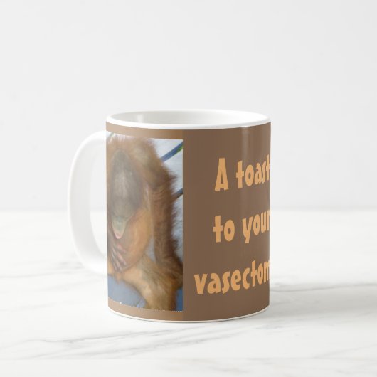 Ein Toast zu Ihrem Vasectomy Kaffeetasse (Vorderseite Links)