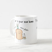 Ein Toast zu Ihrer neuen Zuhause | Funny Pflanze L Kaffeetasse (Vorderseite Links)