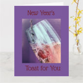 EIN TOAST ZU "NEUEN ANFÄNGEN" IN IHREM LEBEN KARTE (Gelbe Blume)