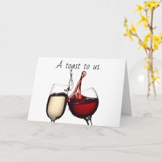 **EIN TOAST ZU UNS** AUF UNSERER "GEGENSEITIGEN GE KARTE (Gelbe Blume)