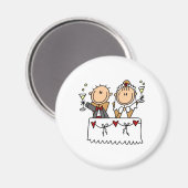 Ein Toast zum Braut- und Bauernmagnet Magnet (Vorderseite/Rückseite)