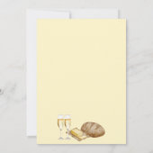 Ein Toast zum Bride Bread & Butter Brautparty Einladung (Rückseite)