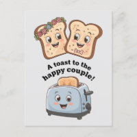 Ein Toast zum glücklichen Paar lustige Hochzeit