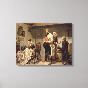 Ein Toast zum verlobten Paar Leinwanddruck