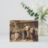 Ein Toast zum verlobten Paar Postkarte (Stehend Vorderseite)