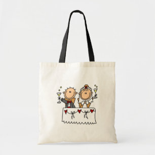 Ein Toast zur Braut-und Bräutigam-Tasche Tragetasche