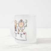 Ein Toast zur Braut-und Bräutigam-Tasse Mattglastasse (Vorderseite Links)