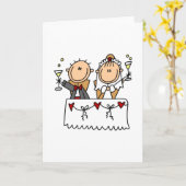 Ein Toast zur Braut- und Körperkarte Karte (Gelbe Blume)