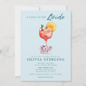 Ein Toast zur Brautdusche Einladung (Vorderseite)