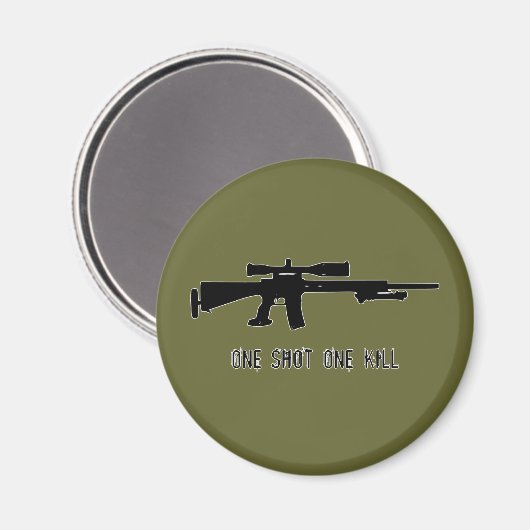 Ein Todesstoß Magnet (Vorderseite/Rückseite)