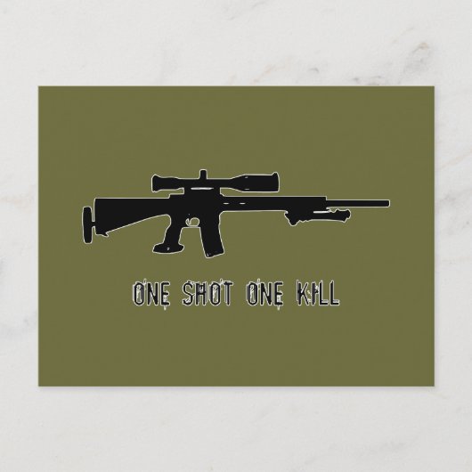 Ein Todesstoß Postkarte (Vorderseite)