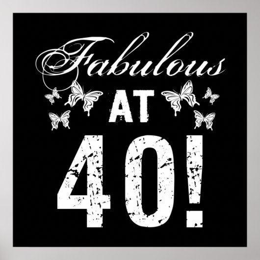 Ein toller 40. Geburtstag für sie Poster (Vorne)