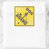 Ein toller Aufkleber für einen Hundepaddelführer (Tasche)