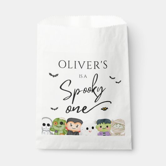 Ein tolles Halloween 1. Geburtstag Geschenktütchen (Vorderseite)