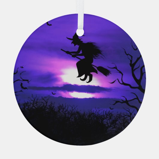 Ein tolles Halloween-Hintergrunddesign. Ornament Aus Glas (Rückseite)