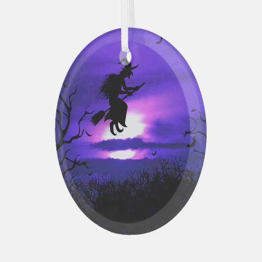 Ein tolles Halloween-Hintergrunddesign. Ornament Aus Glas (Vorderseite links)