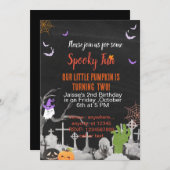 Ein tolles Halloween-Party Einladung (Vorne/Hinten)