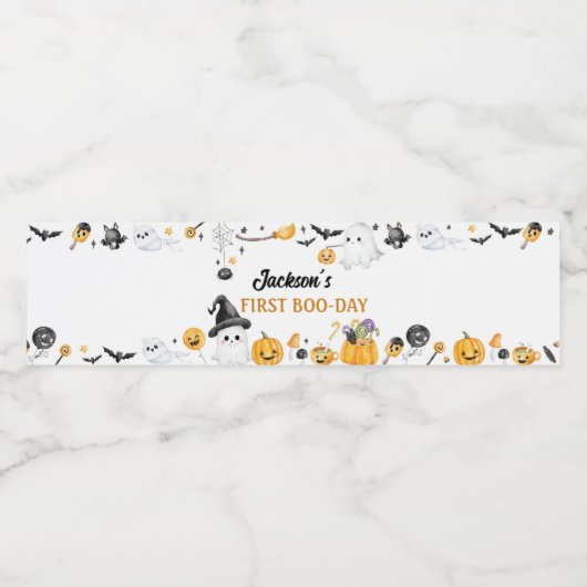 Ein tolles Halloween-Wasserflaschen-Etikett Wasserflaschenetikett (Einzelnes Label)