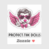 Ein tolles, lustiges Geschenk, die Puppen schützen Aufkleber (Blatt)