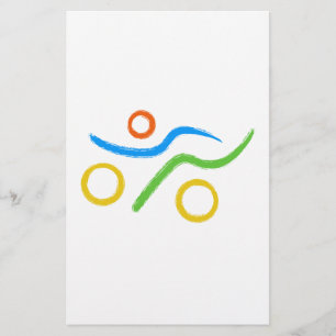 Ein tolles Triathlon-Geschenk für Ihren Freund ode Briefpapier