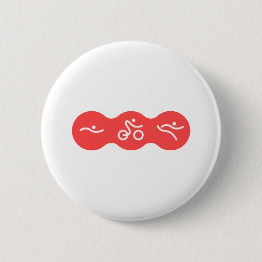 Ein tolles Triathlon-Geschenk für Ihren Freund ode Button (Vorderseite)
