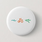 Ein tolles Triathlon-Geschenk für Ihren Freund ode Button (Vorderseite)