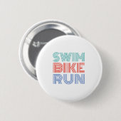 Ein tolles Triathlon-Geschenk für Ihren Freund ode Button (Vorne & Hinten)