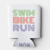 Ein tolles Triathlon-Geschenk für Ihren Freund ode Dosenkühler (Rückseite)
