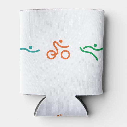 Ein tolles Triathlon Geschenk für Ihren Freund ode Dosenkühler (Vorderseite)