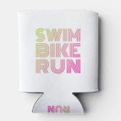 Ein tolles Triathlon-Geschenk für Ihren Freund ode Dosenkühler (Rückseite)