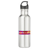 Ein tolles Triathlon-Geschenk für Ihren Freund ode Edelstahlflasche (Vorderseite)