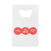 Ein tolles Triathlon-Geschenk für Ihren Freund ode Geldbeutel Flaschenöffner (Rückseite)