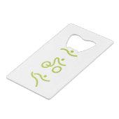 Ein tolles Triathlon Geschenk für Ihren Freund ode Geldbeutel Flaschenöffner (Vorderseite Schrägansicht)