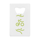 Ein tolles Triathlon Geschenk für Ihren Freund ode Geldbeutel Flaschenöffner (Rückseite)