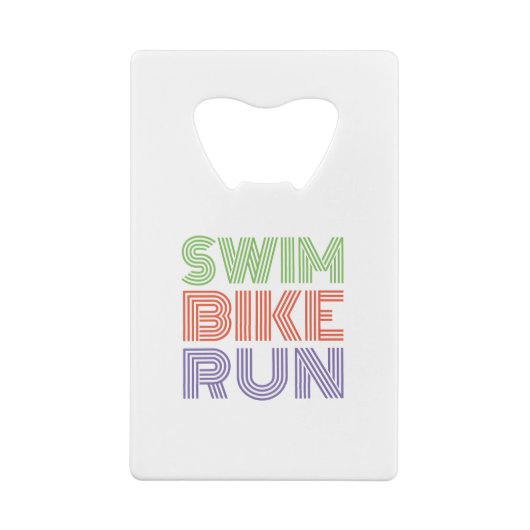 Ein tolles Triathlon-Geschenk für Ihren Freund ode Geldbeutel Flaschenöffner (Rückseite)