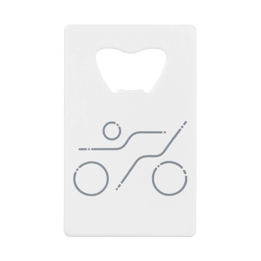 Ein tolles Triathlon-Geschenk für Ihren Freund ode Geldbeutel Flaschenöffner (Vorderseite)