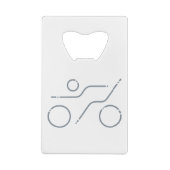 Ein tolles Triathlon-Geschenk für Ihren Freund ode Geldbeutel Flaschenöffner (Rückseite)