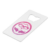 Ein tolles Triathlon-Geschenk für Ihren Freund ode Geldbeutel Flaschenöffner (Rückseite Schrägansicht)