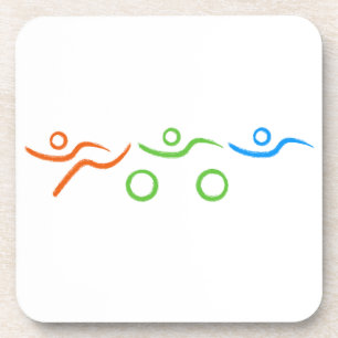 Ein tolles Triathlon-Geschenk für Ihren Freund ode Getränkeuntersetzer