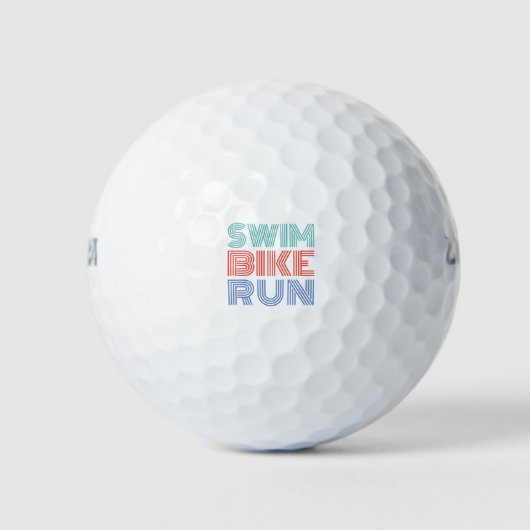 Ein tolles Triathlon-Geschenk für Ihren Freund ode Golfball (Vorderseite)