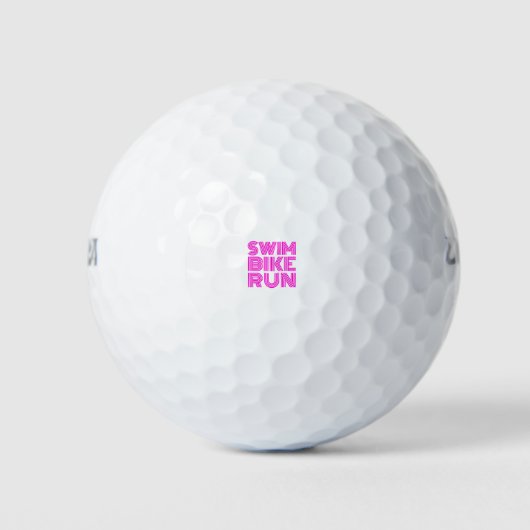 Ein tolles Triathlon-Geschenk für Ihren Freund ode Golfball (Vorderseite)