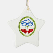 Ein tolles Triathlon-Geschenk für Ihren Freund ode Keramikornament (Rechts)