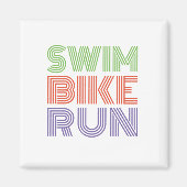 Ein tolles Triathlon-Geschenk für Ihren Freund ode Magnet (Vorne)