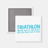 Ein tolles Triathlon-Geschenk für Ihren Freund ode Magnet (Vorderseite/Rückseite)