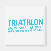 Ein tolles Triathlon-Geschenk für Ihren Freund ode Magnet (Vorne)