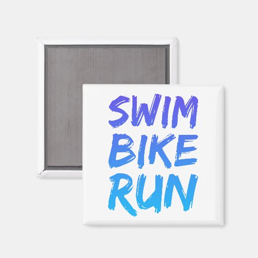 Ein tolles Triathlon-Geschenk für Ihren Freund ode Magnet (Vorderseite/Rückseite)